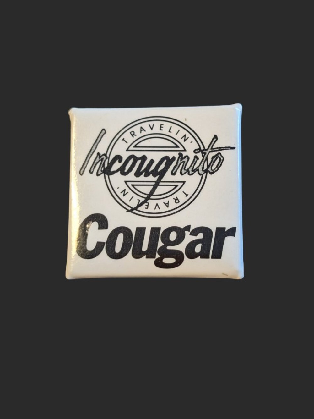 BOGO Vintage Cougar Shoes "Travellin' Incougnito" 1.5" Square Button